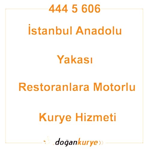 �stanbul Anadolu Yakas� Restoranlara Motorlu Kurye