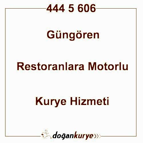 G�ng�ren Restoranlara Motorlu Kurye Kiralama